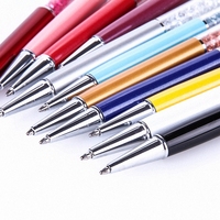 10 sztuk/partia Crystal Stylus Pen diamentowe długopisy biurowe długopis 2 w 1 kryształowy ekran dotykowy pióro do pojemnościowego ekranu 5